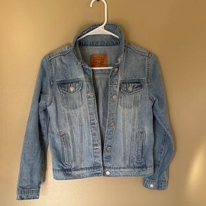 Levi's Blue Denim Jacket with Brown Label